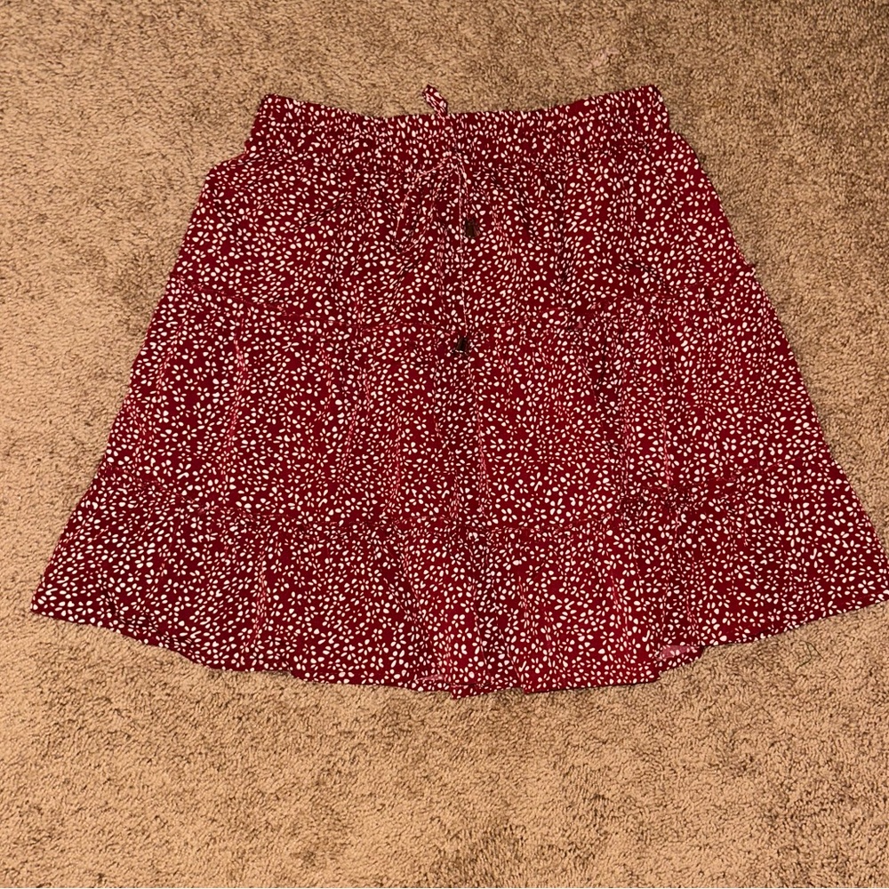 Red skirt
